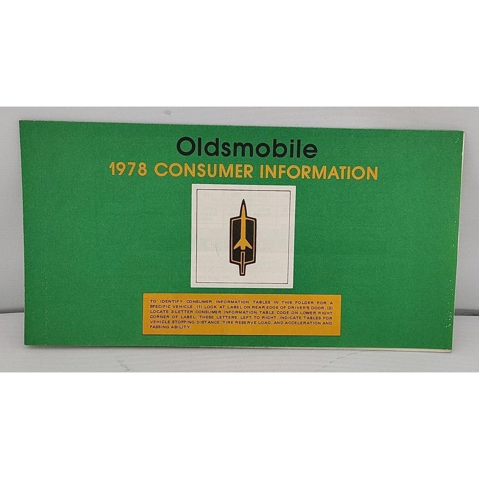 1978 Oldsmobile Consumer Information