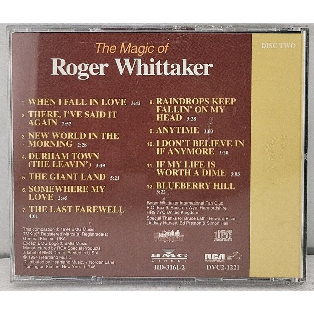 Roger Whittaker ‎– The Magic Of Roger Whittaker / CD Disc Two