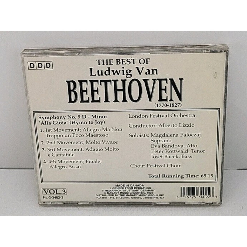 The Best Of Ludwig Van Beethoven Vol. 3 1993 symphony No. D Minor Hymn to Joy