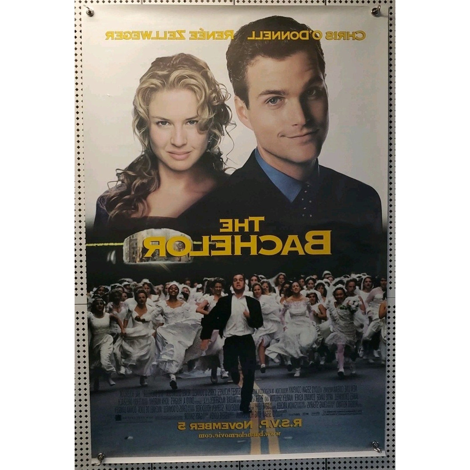 1999 The Bachelor Movie Poster 2-Sided Sheet Renee Zellweger 27x40