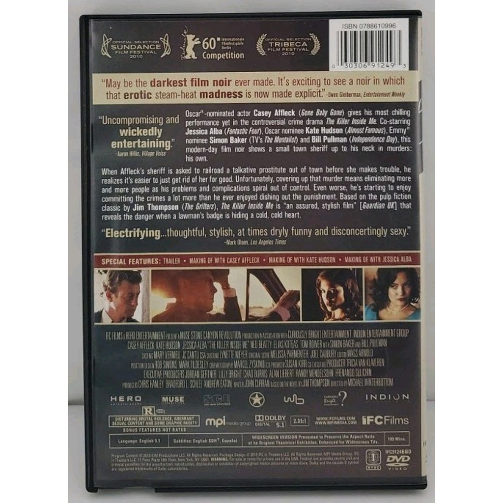 The Killer Inside Me 2010 DVD