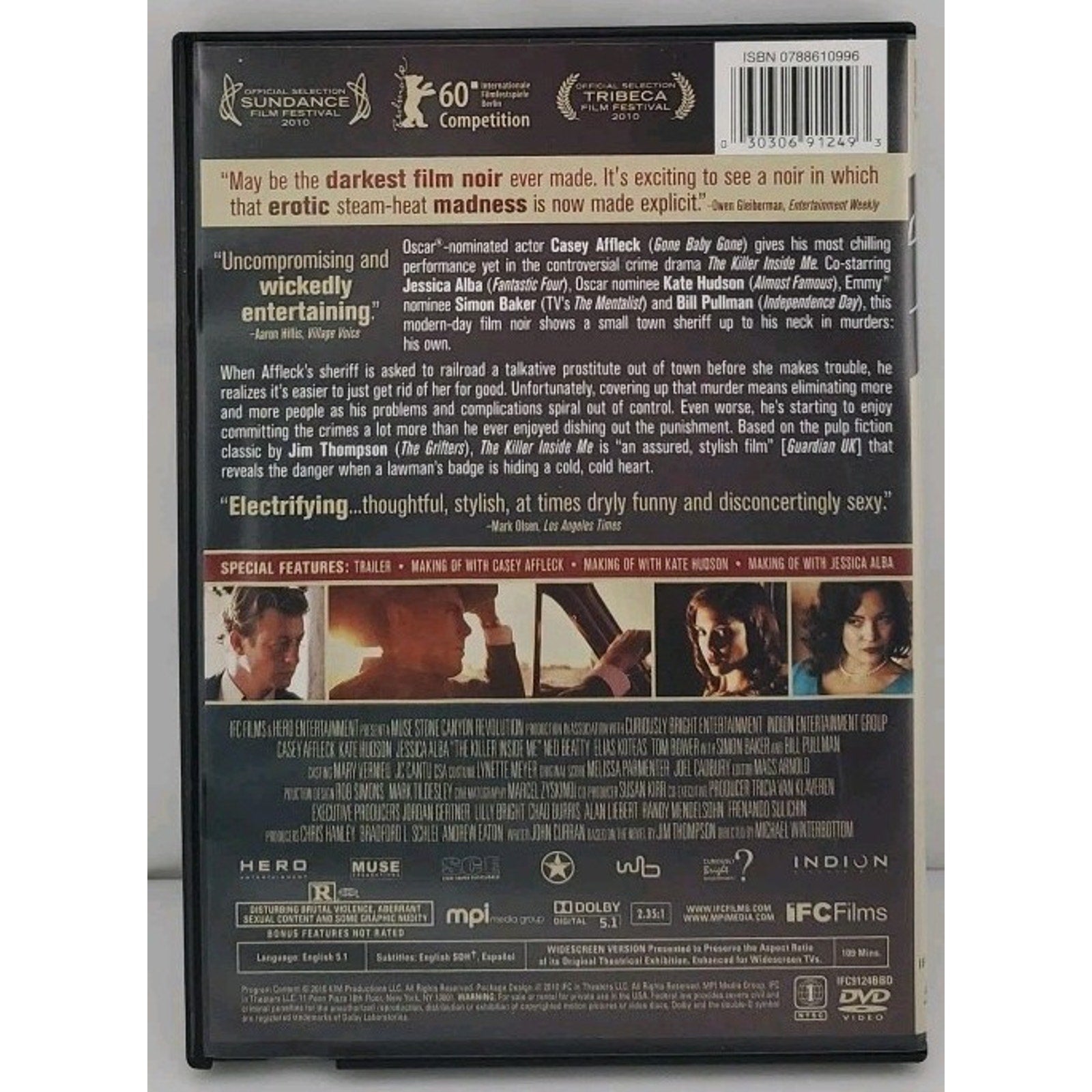 The Killer Inside Me 2010 DVD