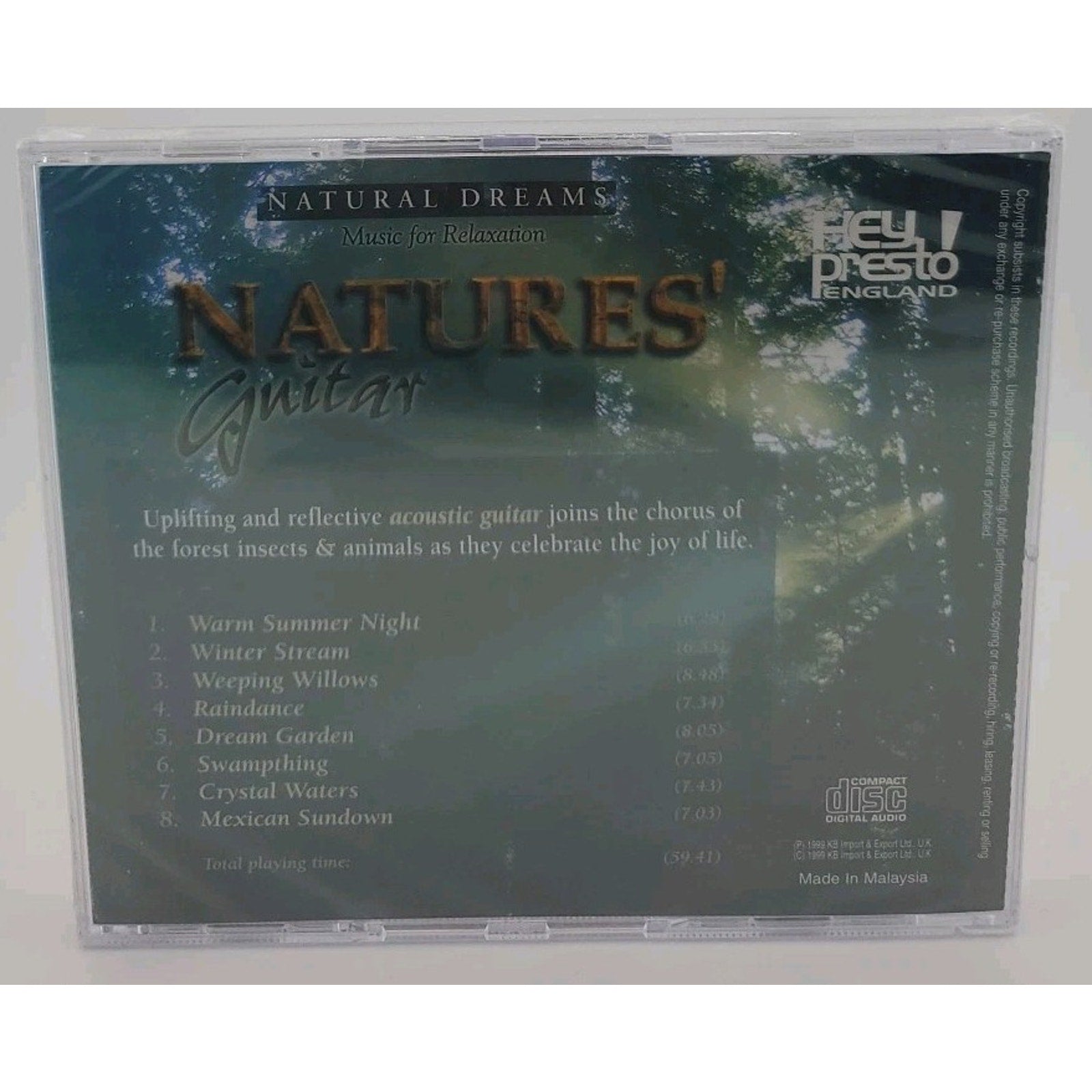 Nature's Guitar: Natural Dreams: Music For Relaxation (CD, 1999) *Brand New*