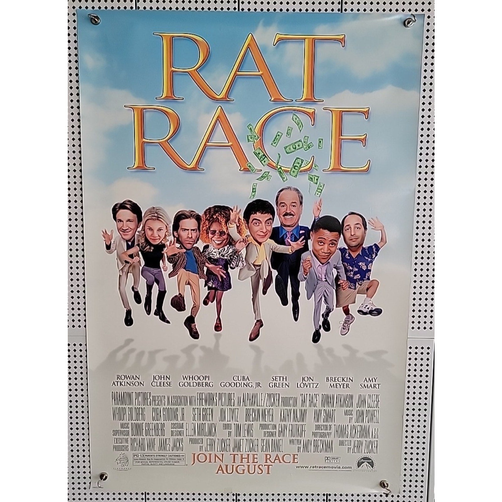 Rat Race 2001 Original Poster 27x40 Double Sided