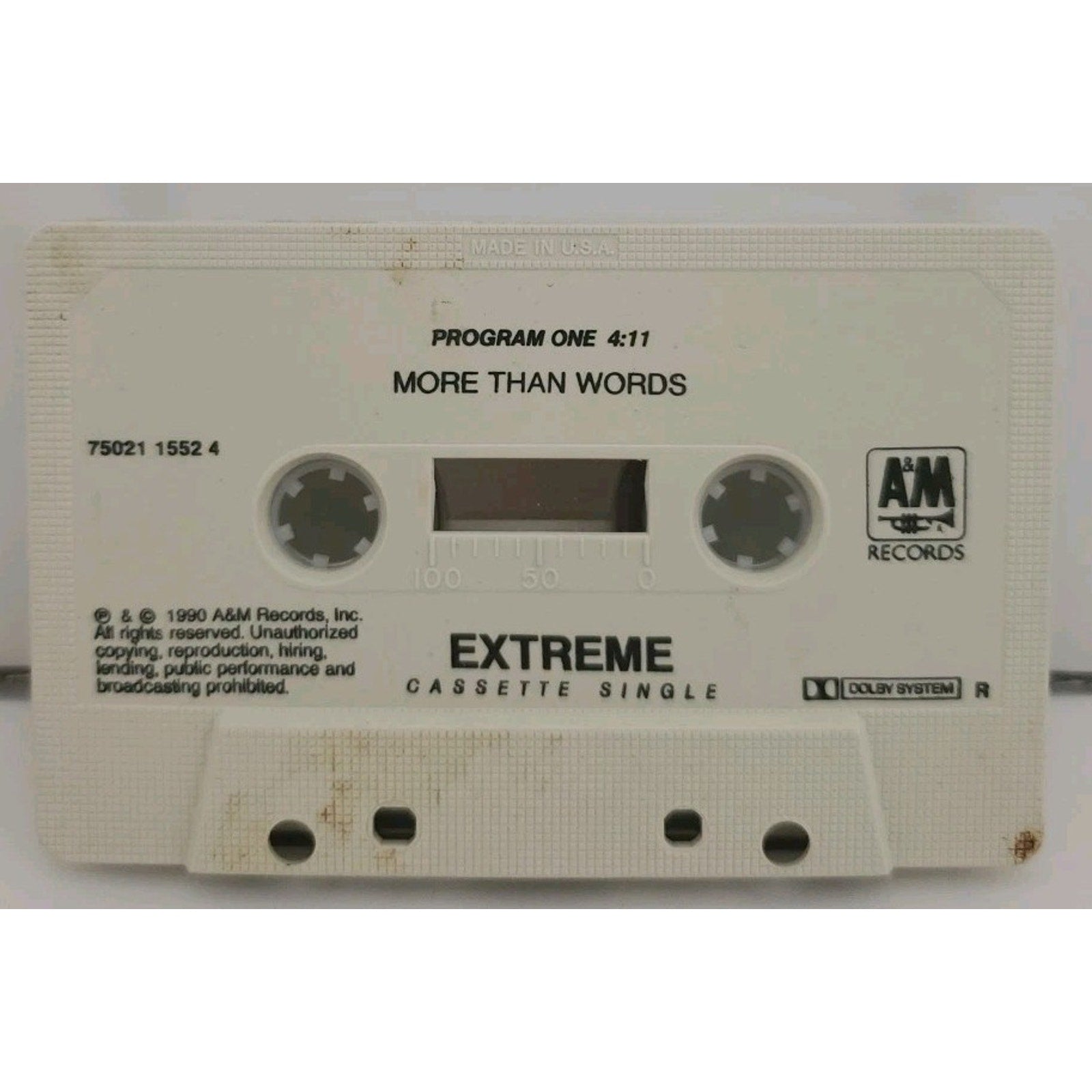 Extreme More Than Words (Cassette) Single Paper Case Original and Remix
