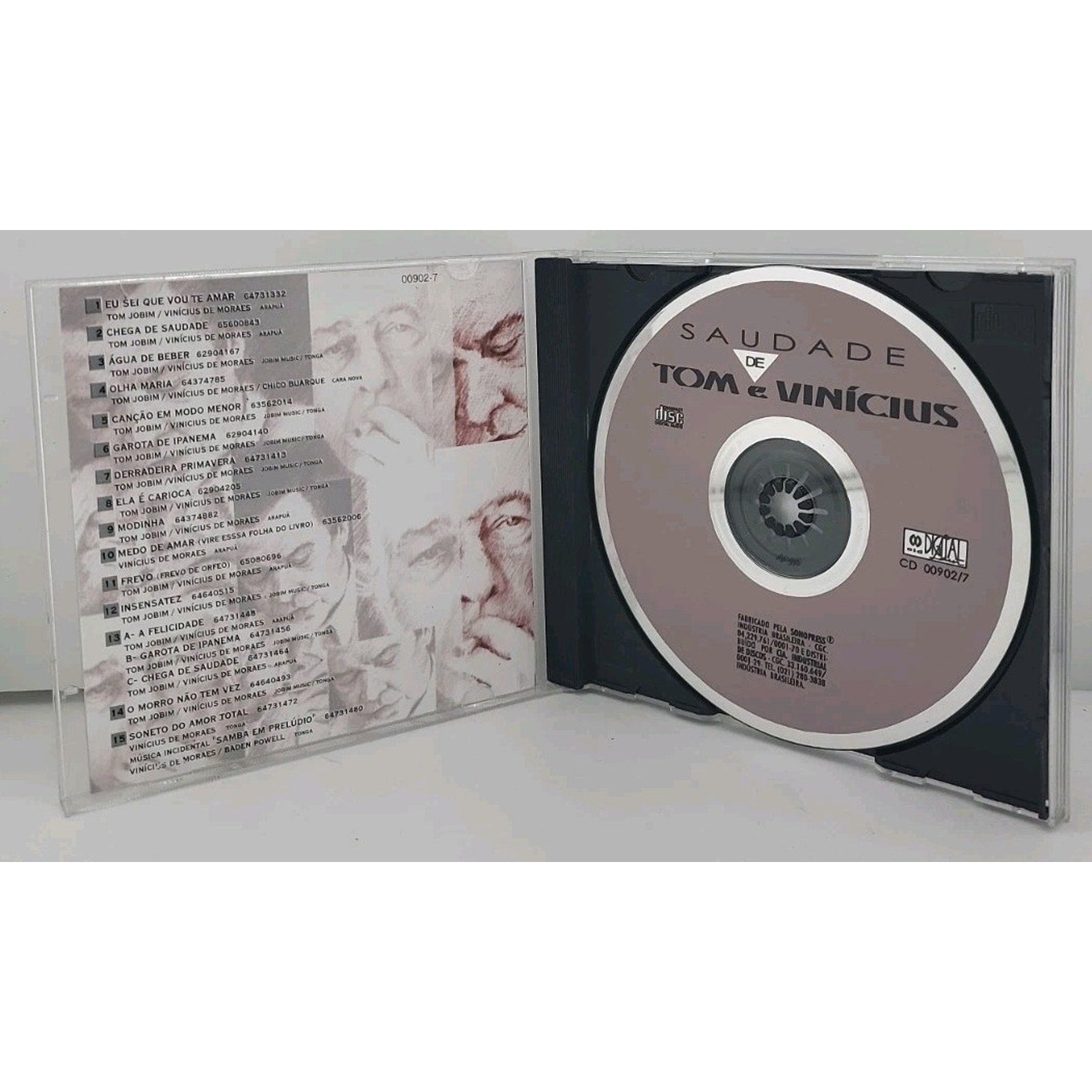 Tom & Vinicius - Saudade (CD, Cid Import, AM) Jobim, BIA, Garganta