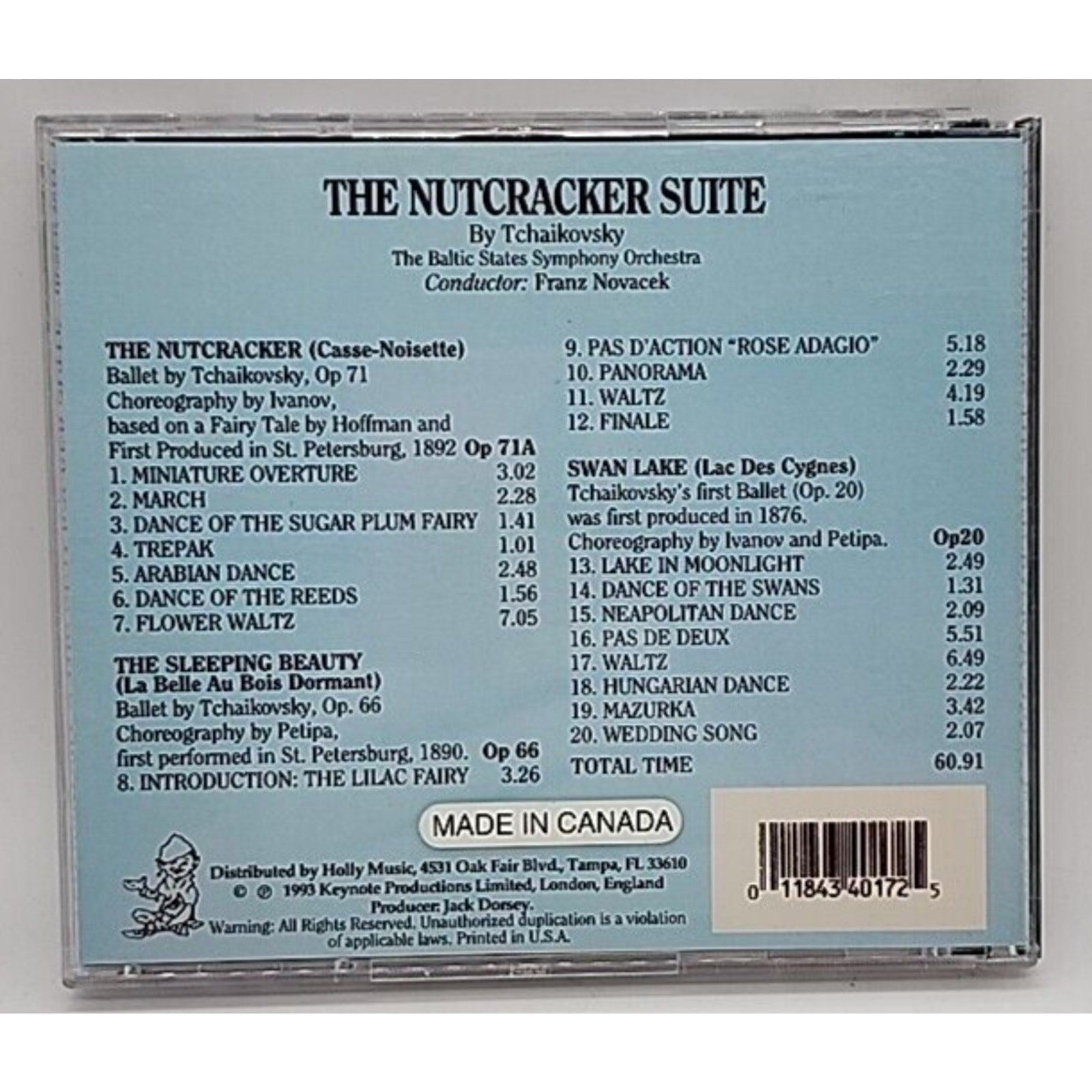 The Nutcracker Suite (By Tchaikovsky) - By Franz Novacek (CD)