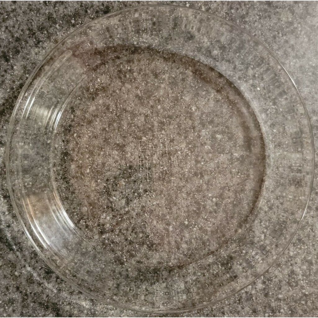 Vintage Anchor Ovenware Clear Glass 9" Pie Plate #1060