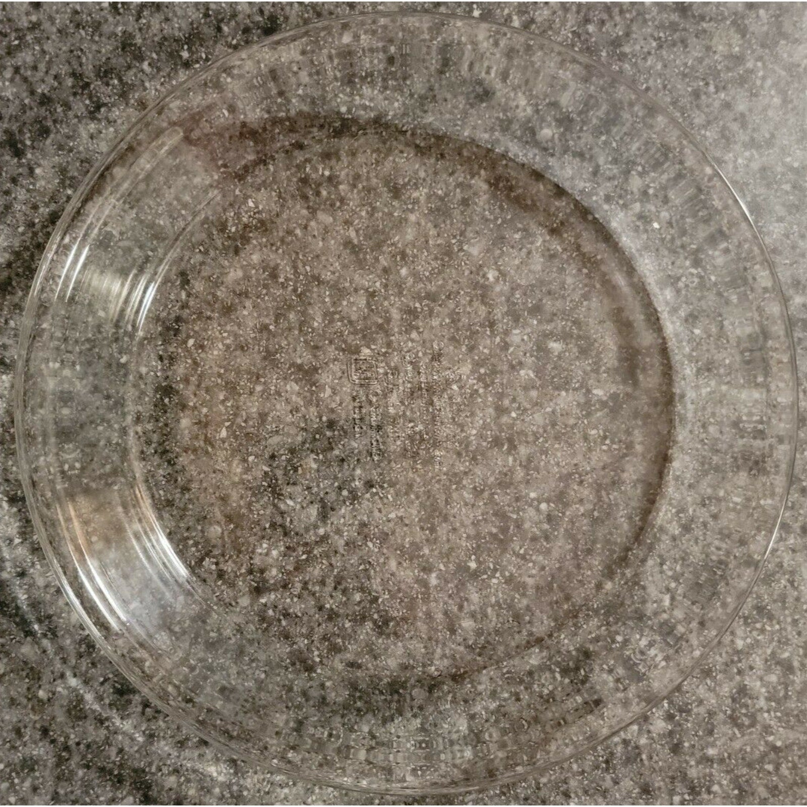 Vintage Anchor Ovenware Clear Glass 9" Pie Plate #1060
