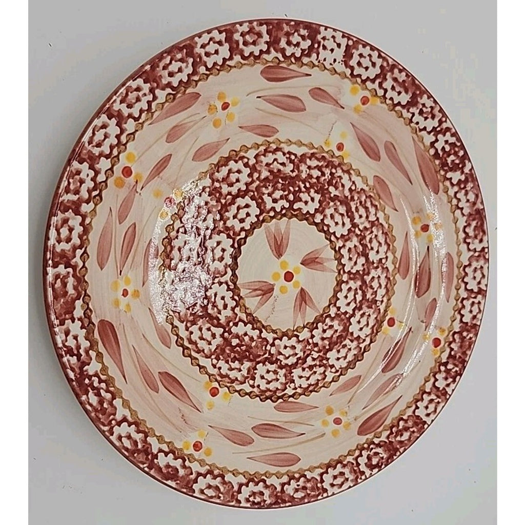 Set of 6 Temptations Ovenware by Tara Old World Cranberry Red 8” Salad Plates