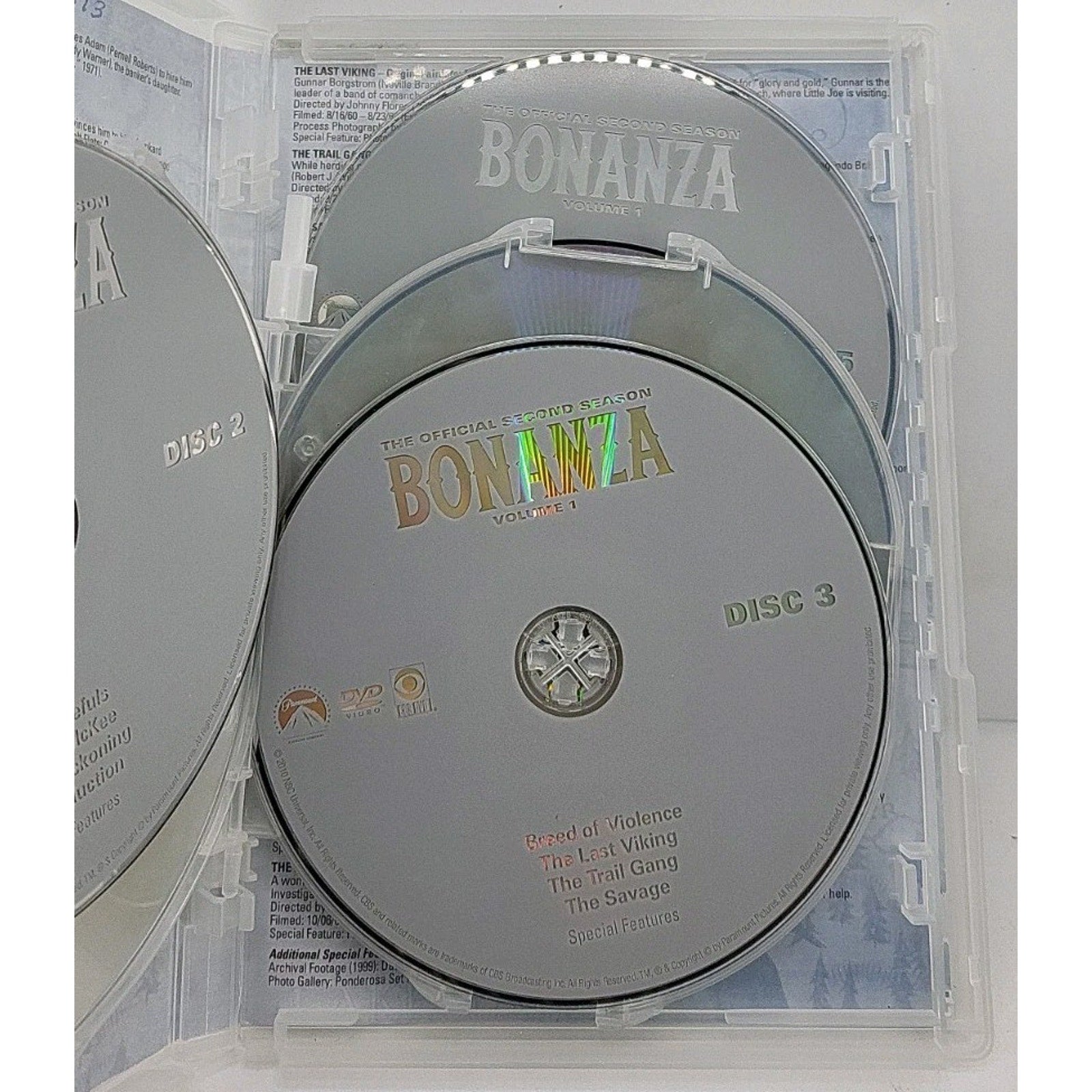 Bonanza: the Official Second Season Volume 1 (DVD, 1960)