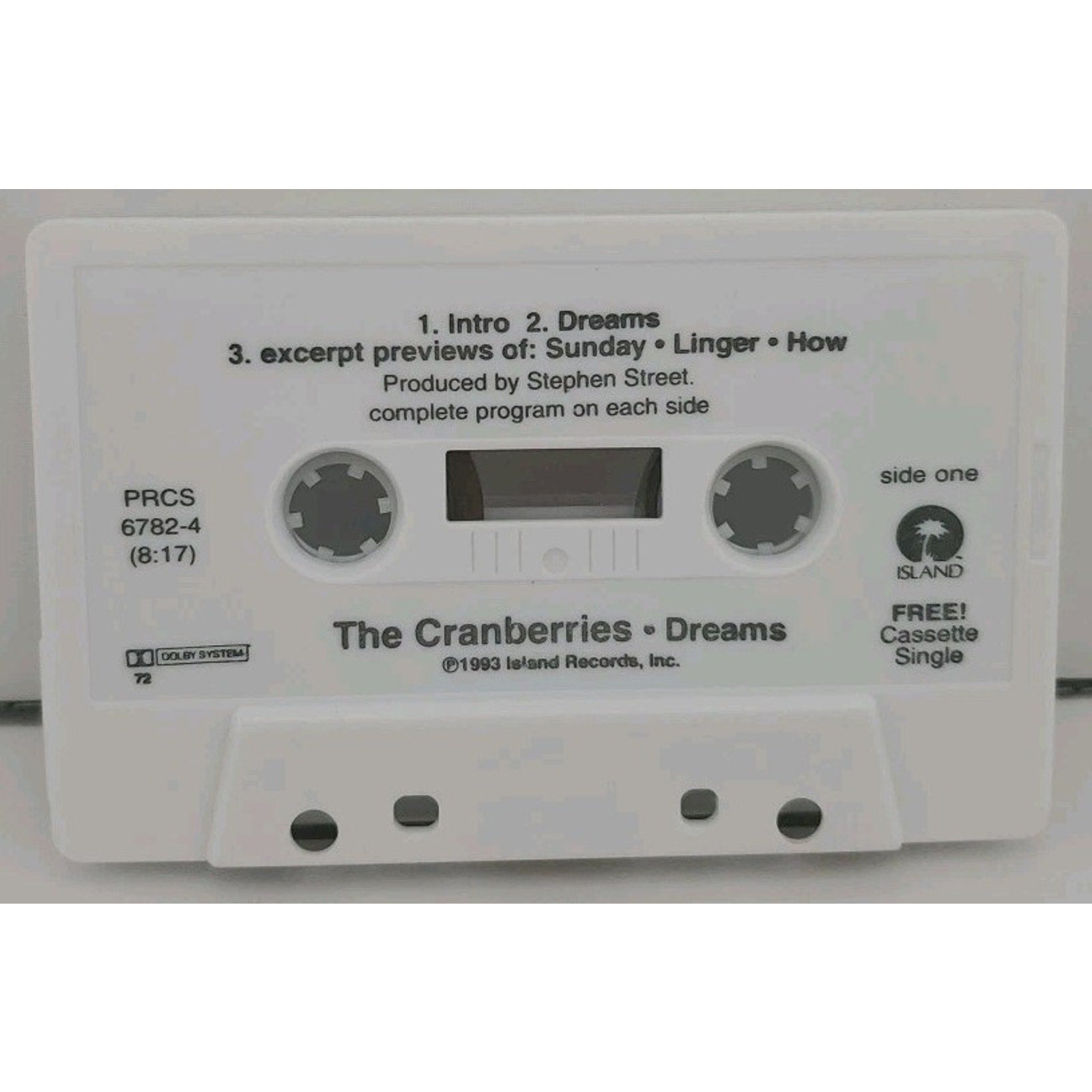 The Cranberries Dreams Single (Cassette)