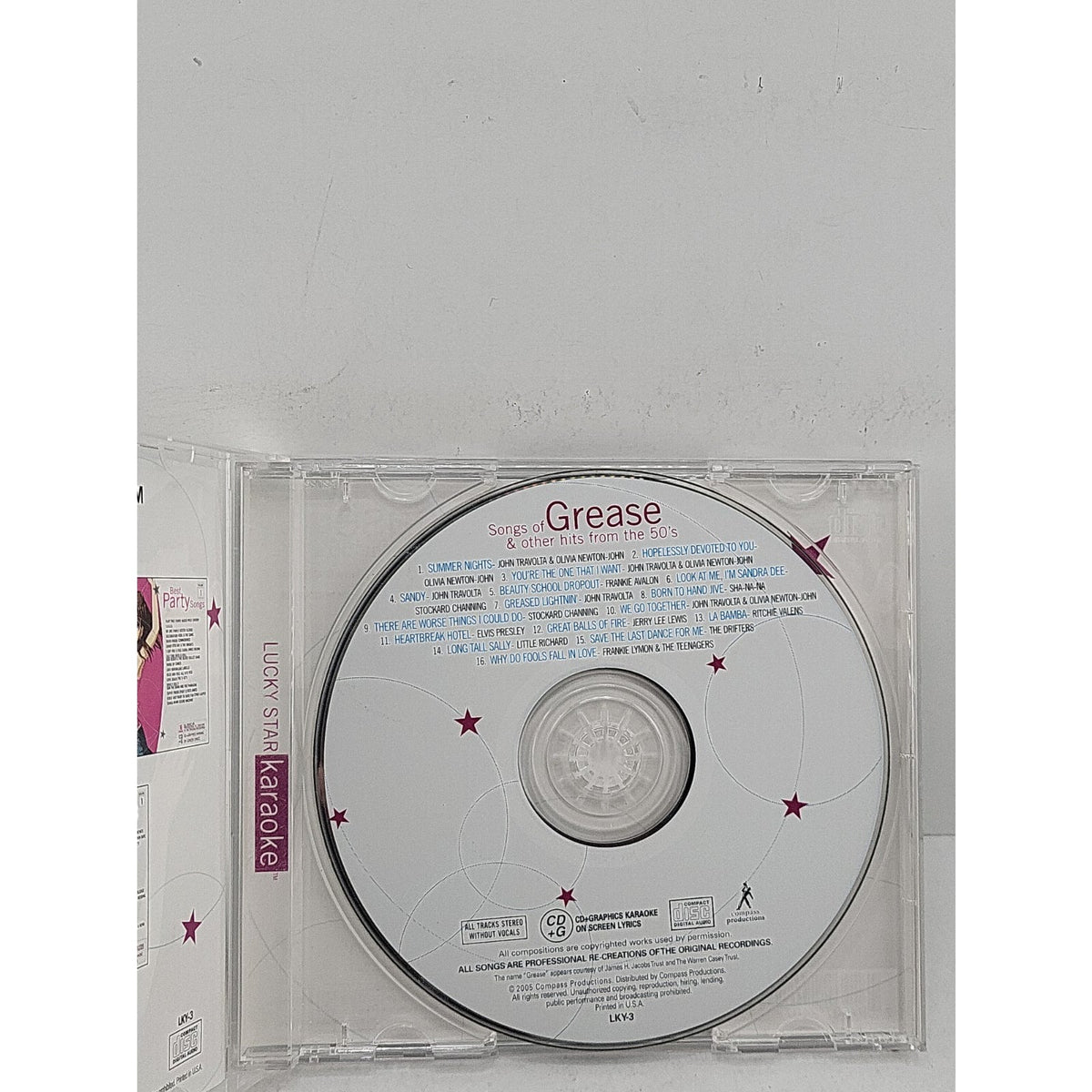Lucky Star Karaoke Songs Of Grease Recording Rock Pop Golden Oldies CD