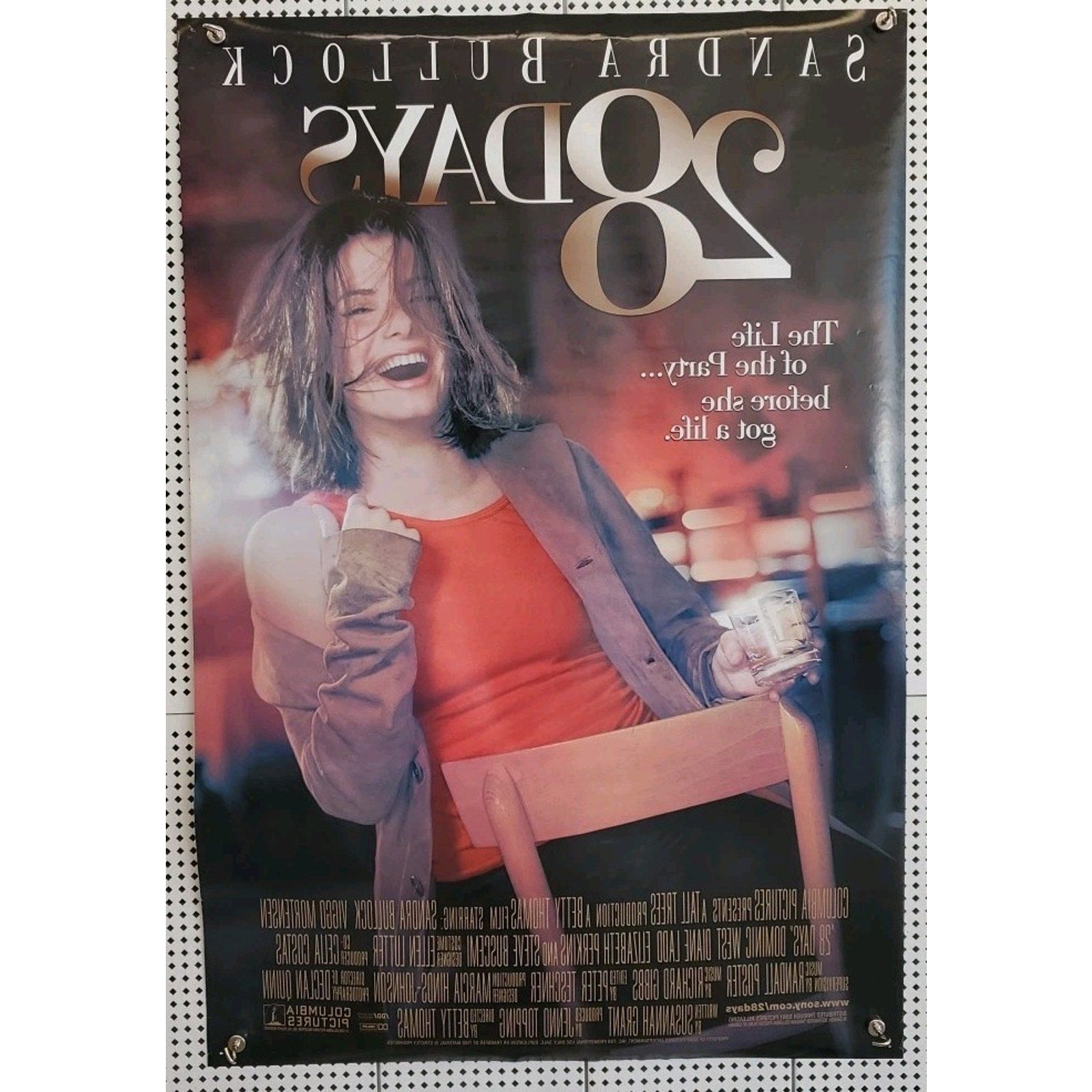 28 Days 1999 Original Movie Poster 27x40 Rolled Double Sided Mirror