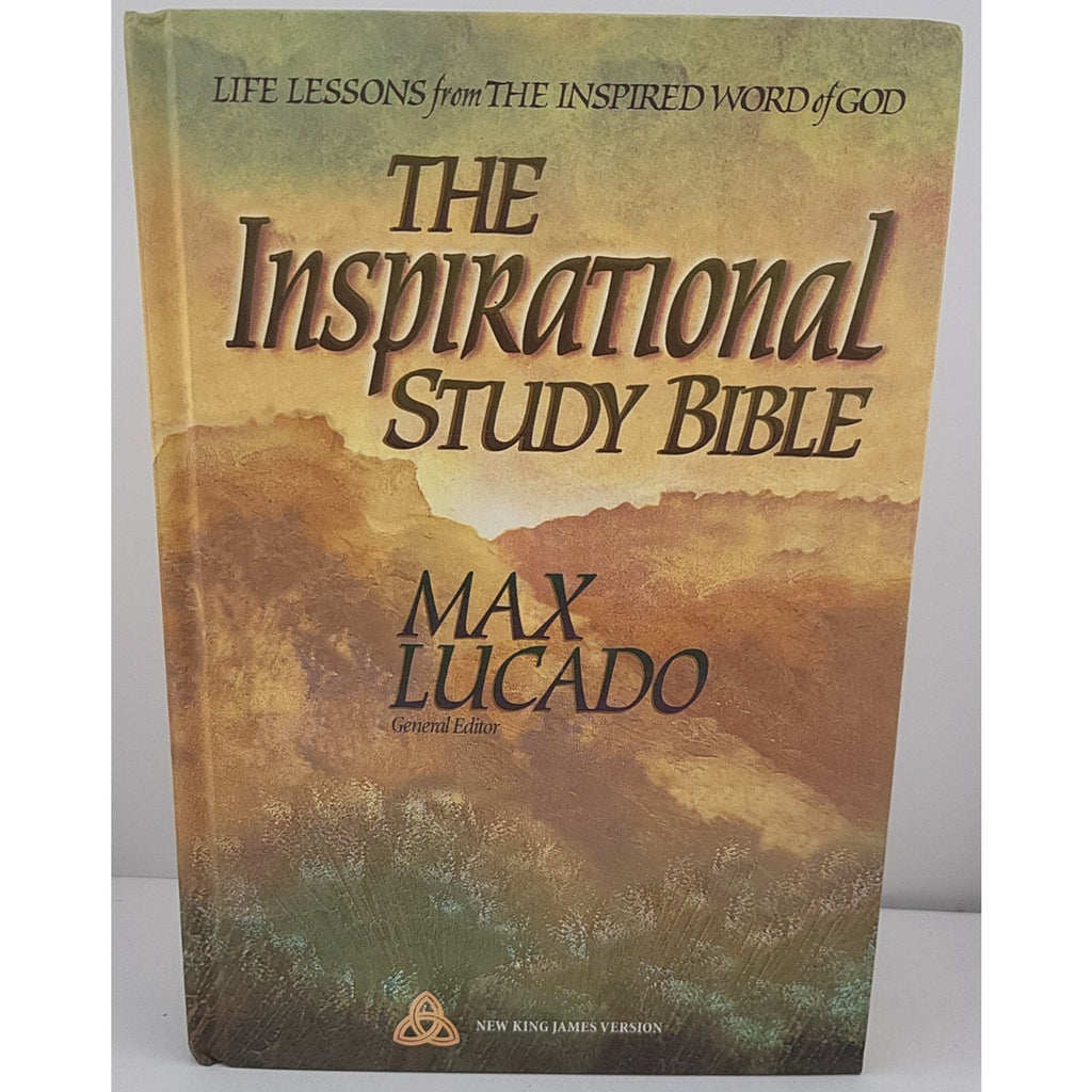 The Inspirational Study Bible by Max Lucado New King James 1995 Hardcover