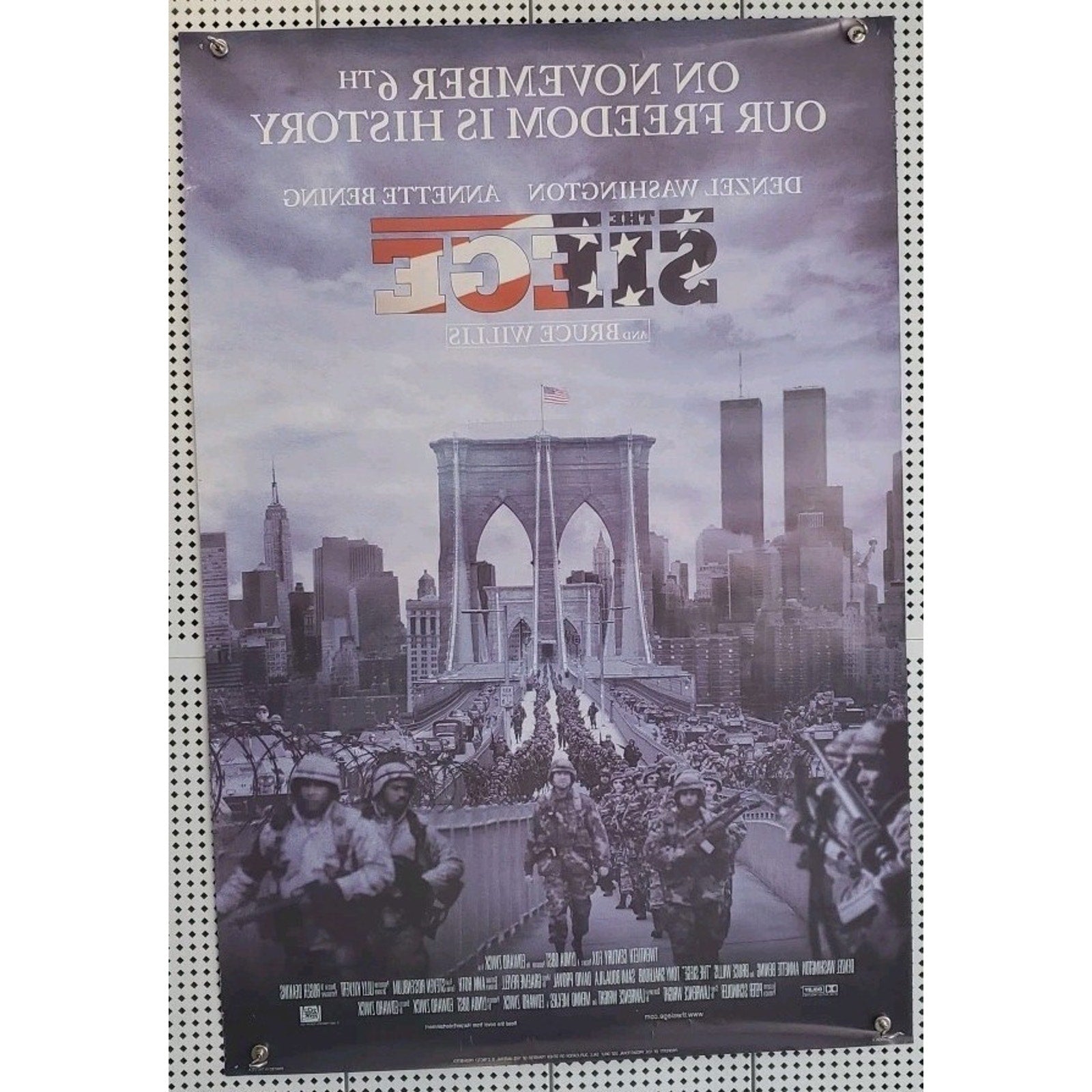 The Siege (1998) Original Movie Poster - Rolled 27x40