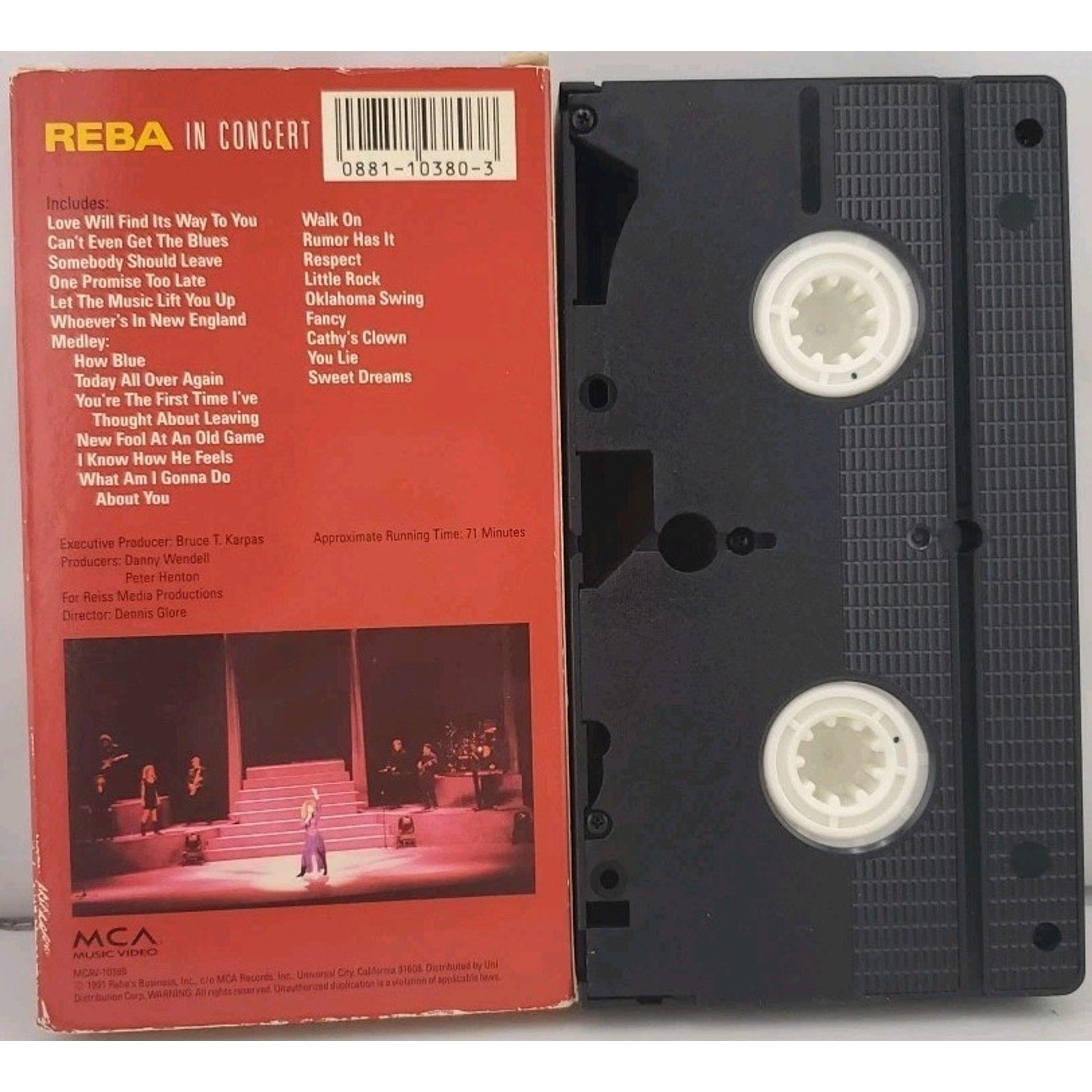 Reba in Concert by Reba McEntire (VHS, Aug-1991, MCA Music Video)