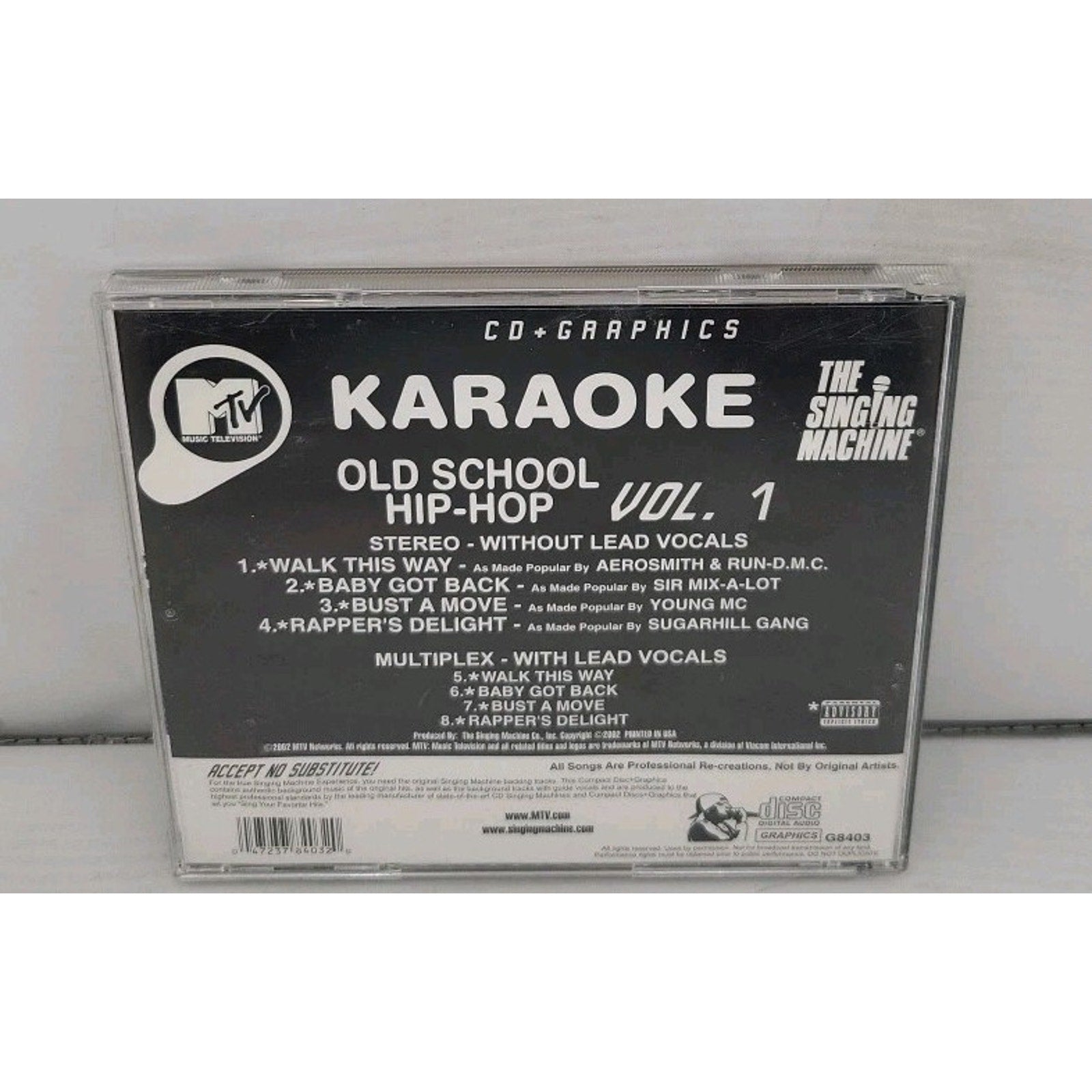 Karaoke: Old School Hip-Hop 1 - Music CD - Various Artists
