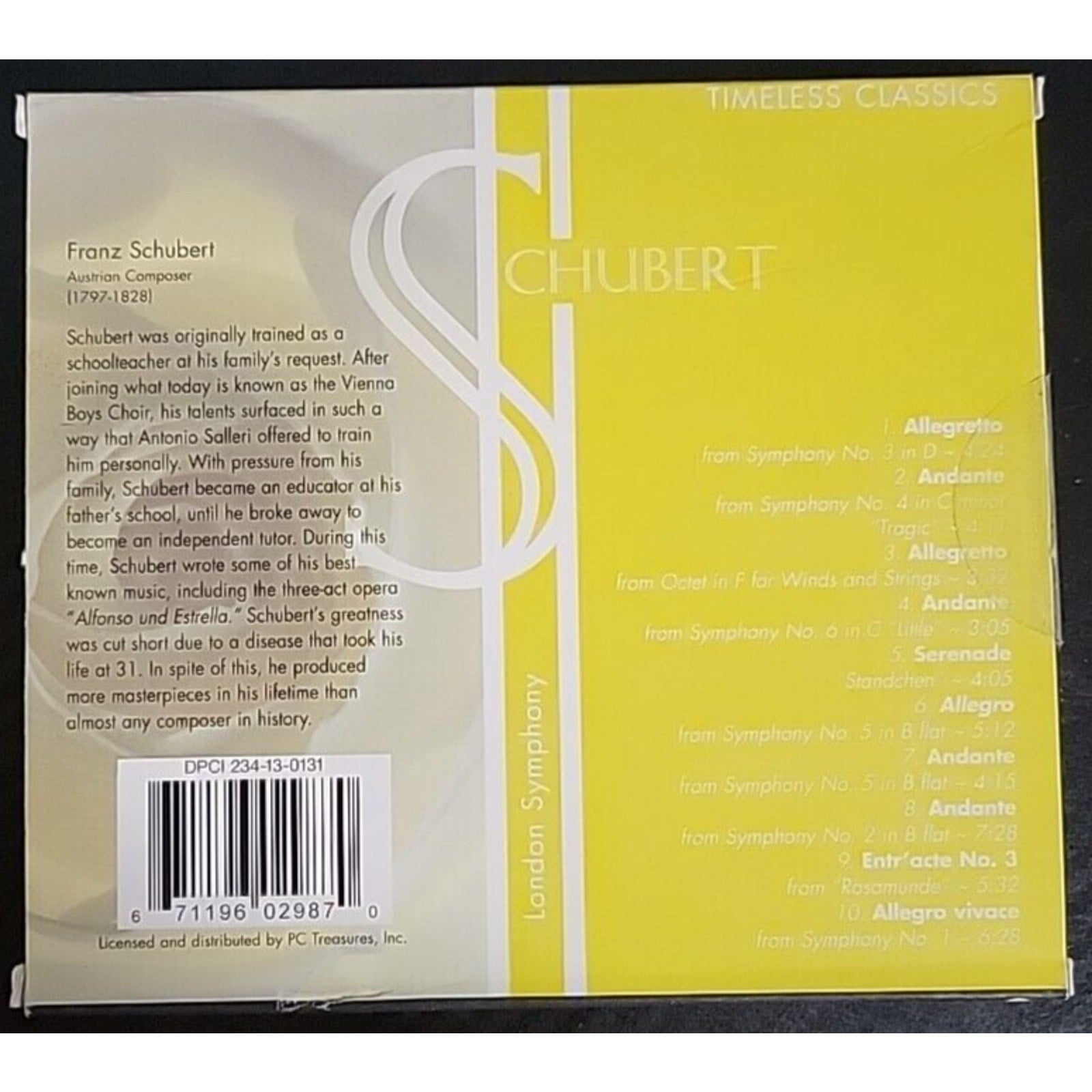 London Symphony Schubert (CD)