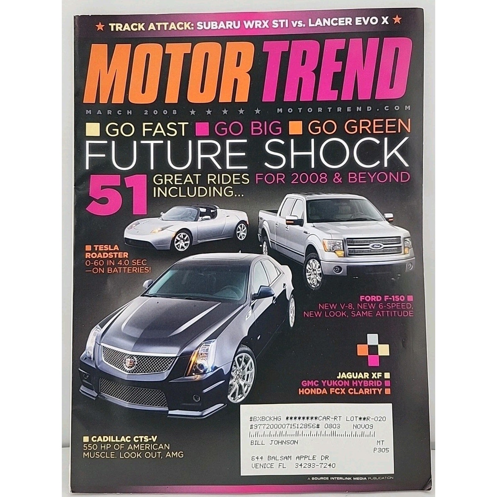 Motor Trend Magazine March 2008