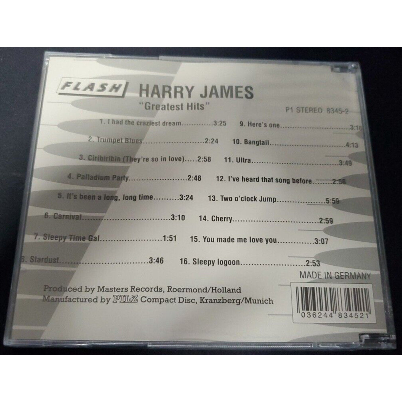 Harry James Greatest Hits CD Trumpet Blues Flash (CD) *Brand New*