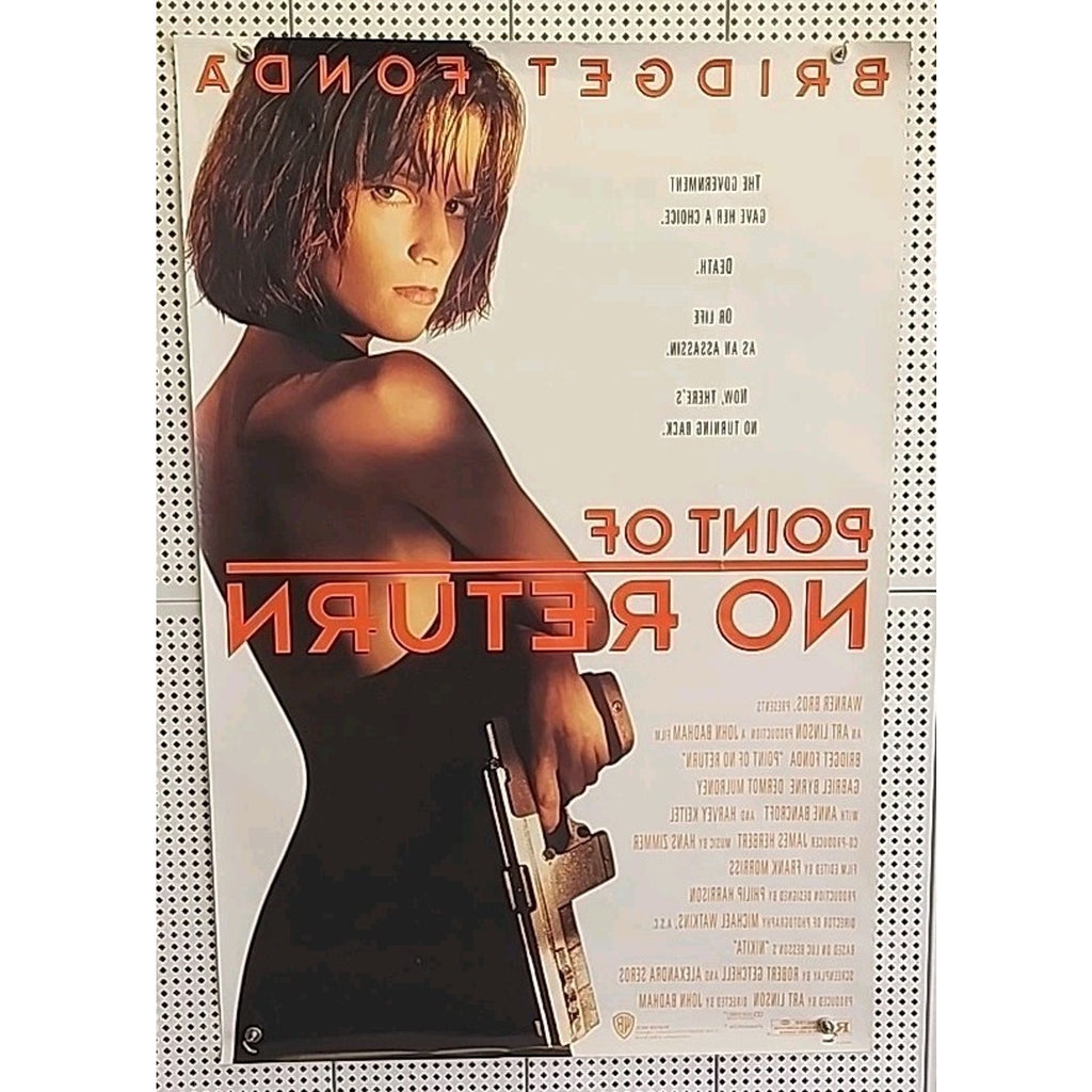 Point of No Return Poster Original 90s Bridget Fonda 1993 Promo 27x40