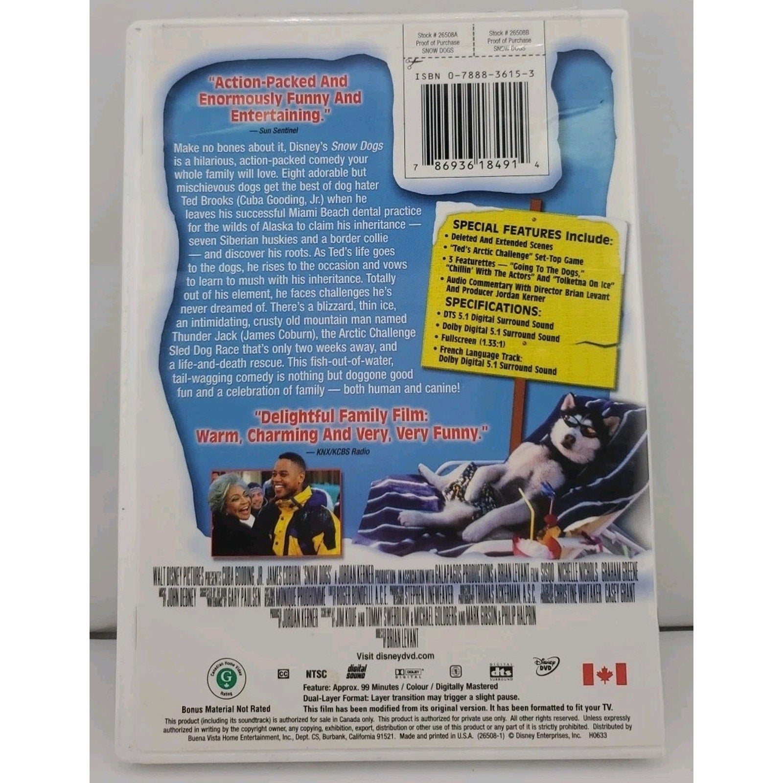 Snow Dogs (DVD, 2002)