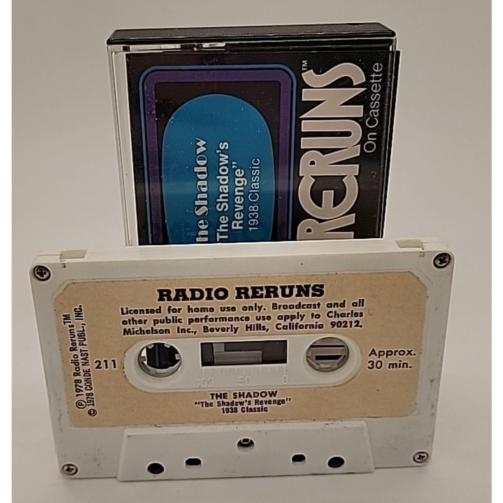 Radio Reruns The Shadow "The Shadow's Revenge" Audio Cassette 1938 Classic