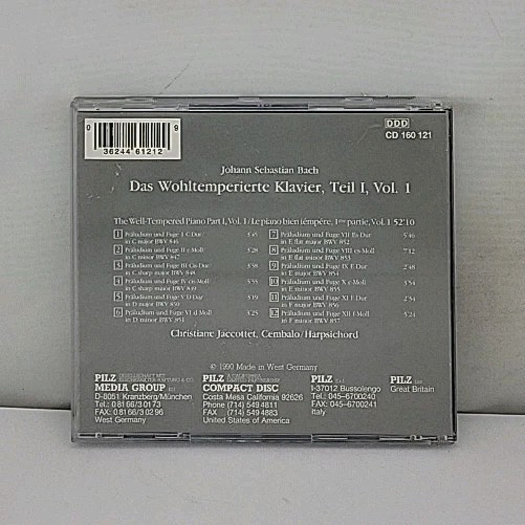 Bach: Das Wohltemperietre Kavier Teil 1/1 Vienna Master Series CD