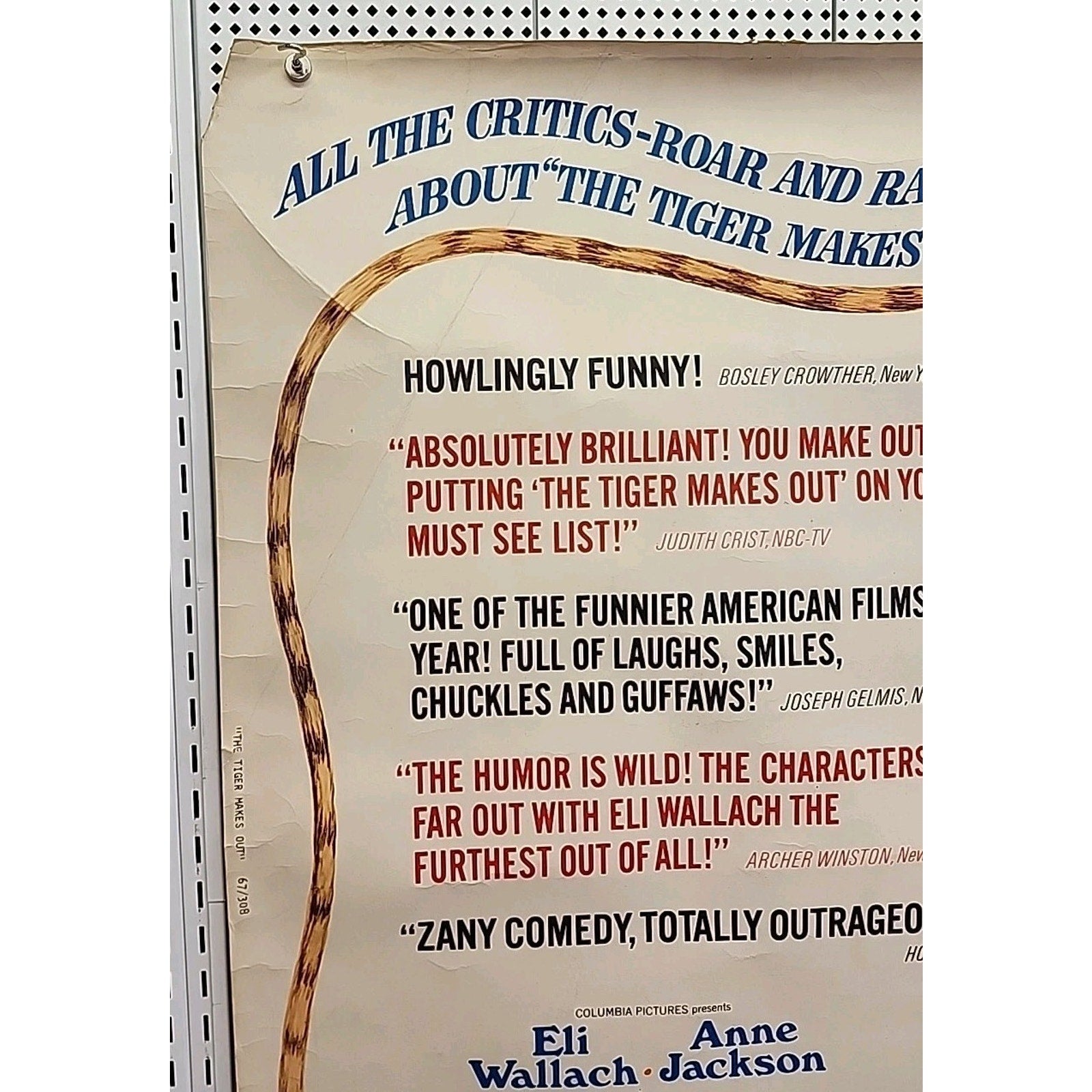 The Tiger Makes Out Movie Poster 30x40
