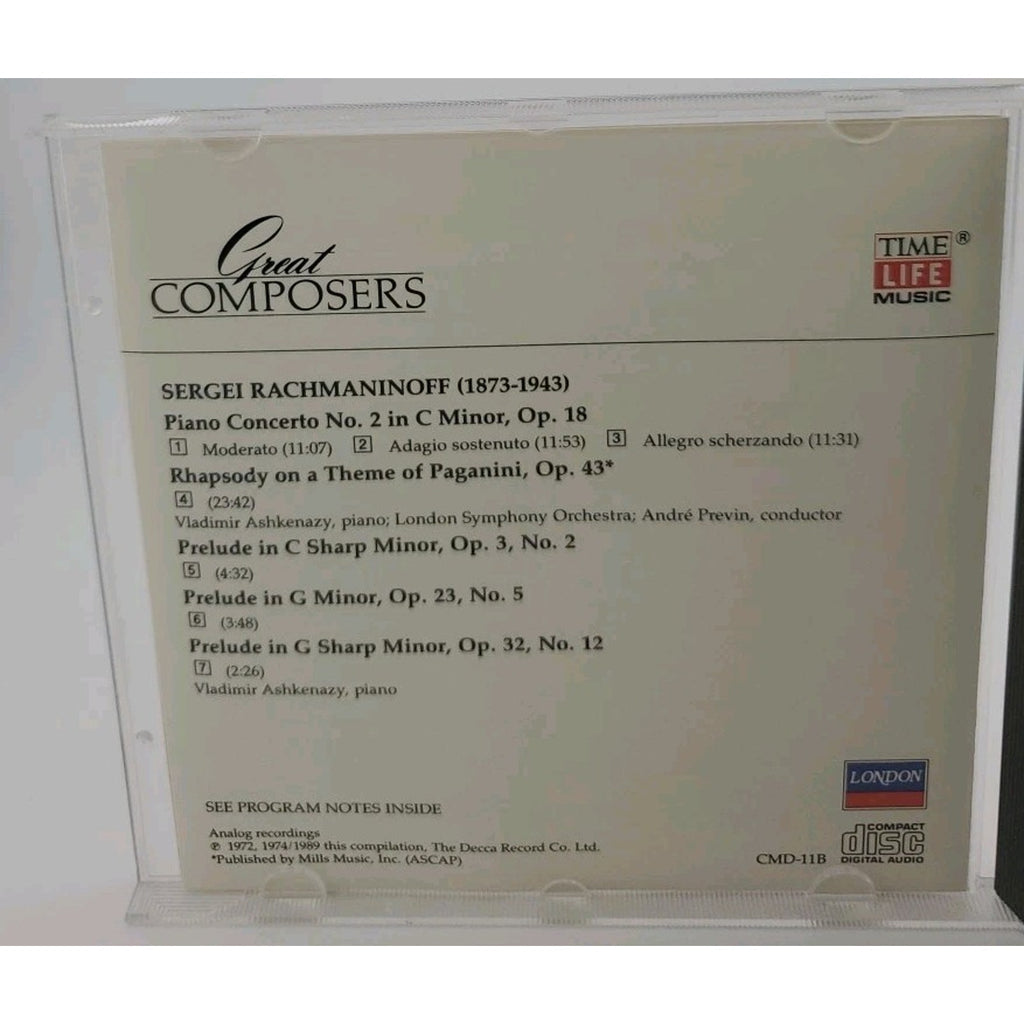 Rachmaninoff Great Composers (CD)