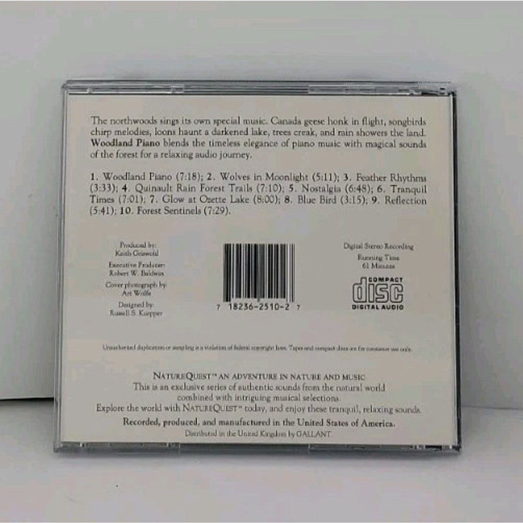 Woodland Piano by NatureQuest (CD, 1997, North Sound)