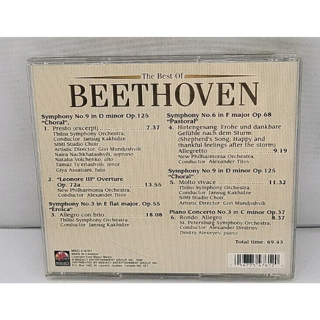 Best of Beethoven by Ludwig van Beethoven (CD, 1999)