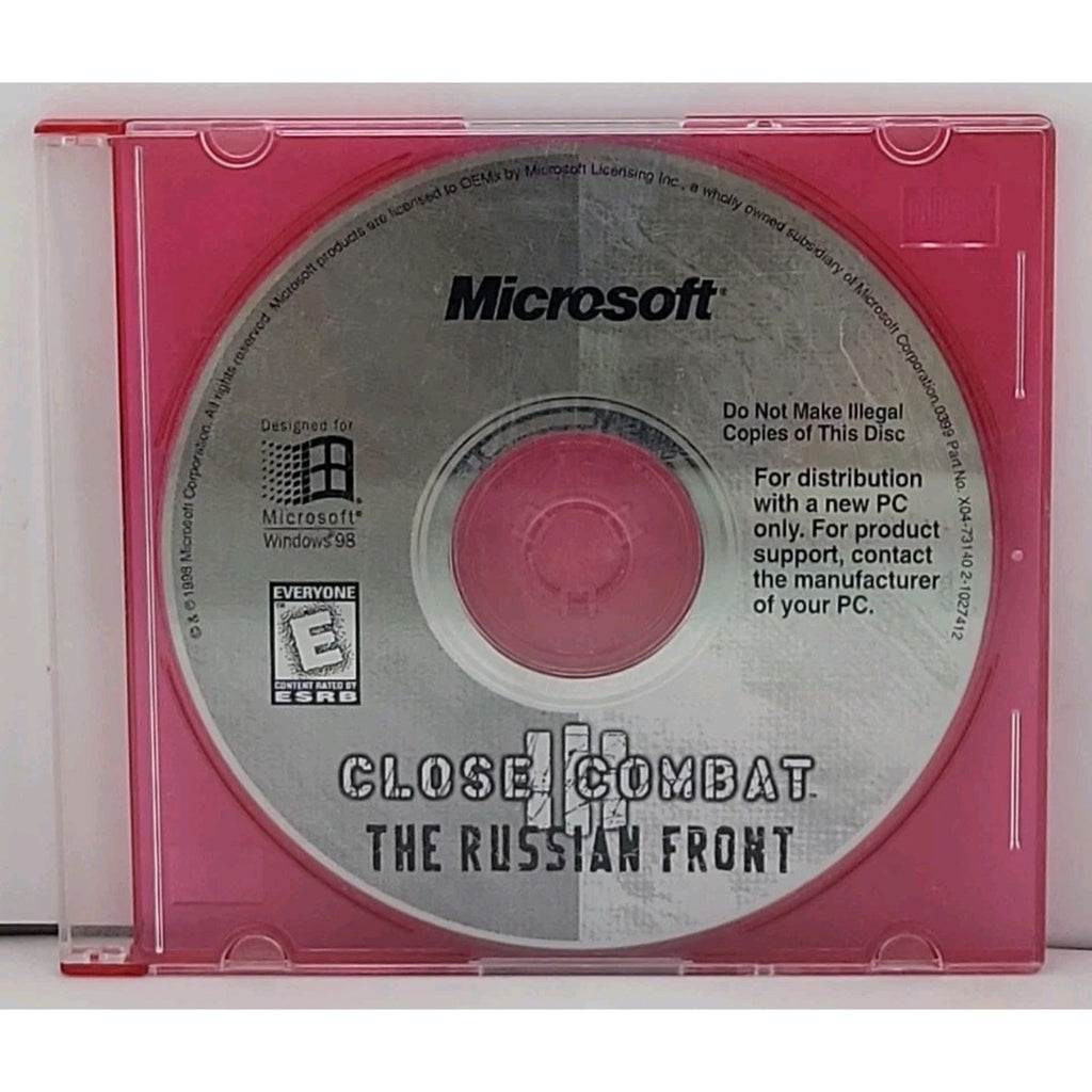 Close Combat The Russian Front 1998 PC CD-ROM Software Video Game *Disc Only*