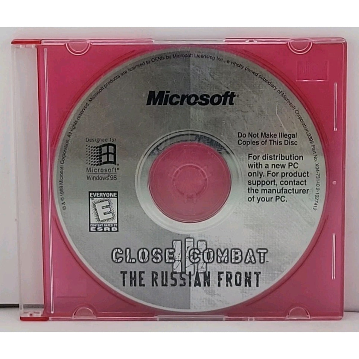 Close Combat The Russian Front 1998 PC CD-ROM Software Video Game *Disc Only*