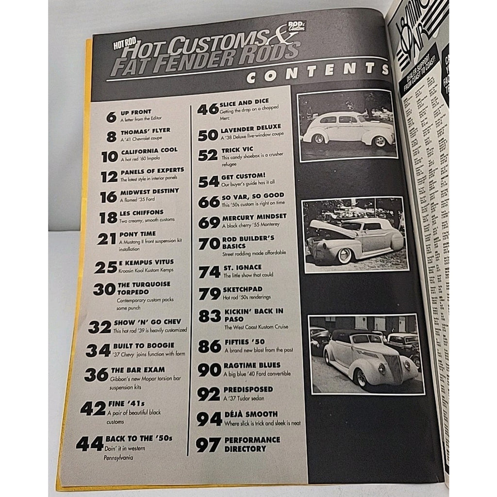 Hot Rod Hot Customs & Fat Fender Rods Magazine 1993