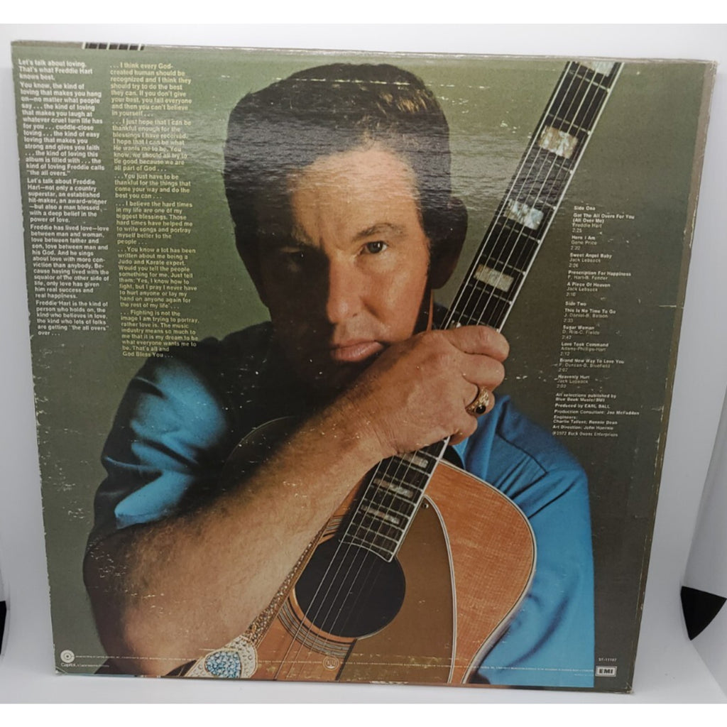 Freddie Hart ~ Got The All Overs For You (Record)