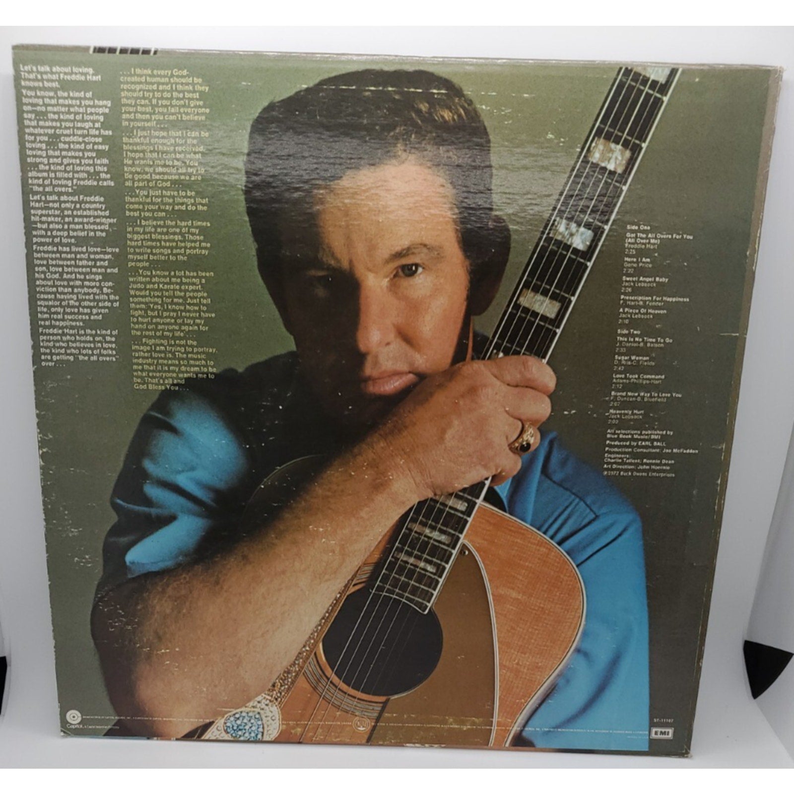 Freddie Hart ~ Got The All Overs For You (Record)