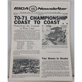 ISCA Newsletter June 1970 Volume X Number 10