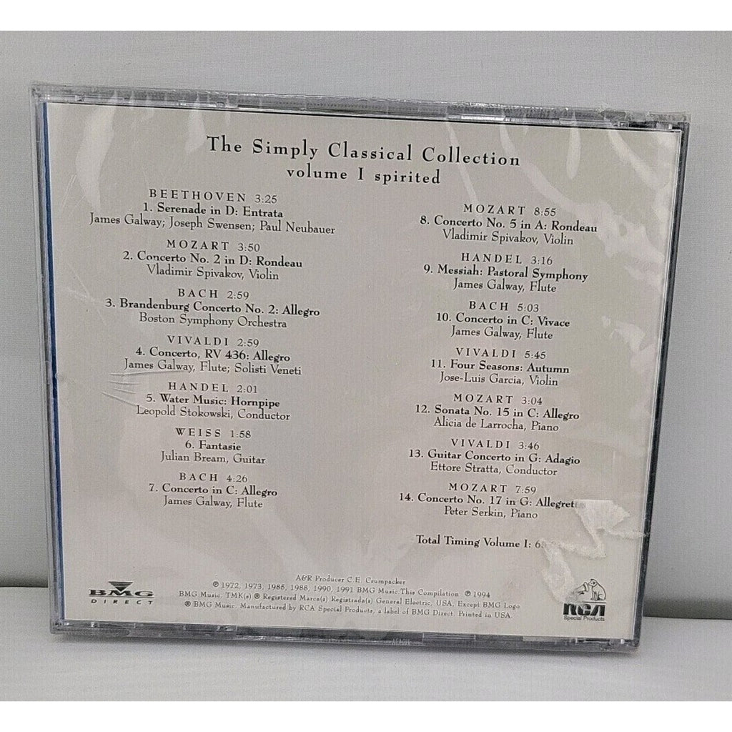 The Simple Classical Collection Volume 1 Spirited CD *Brand New*
