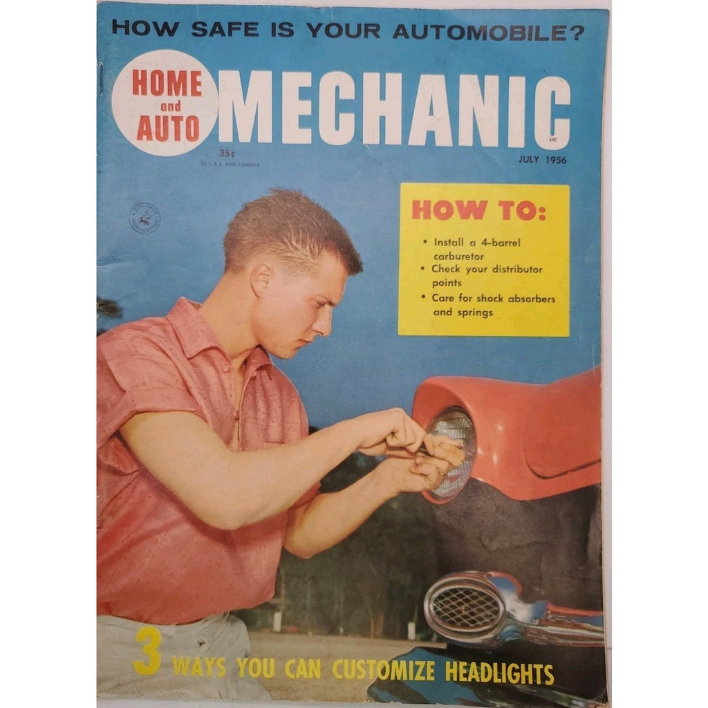 Home And Auto Mechanic Magazine July 1956