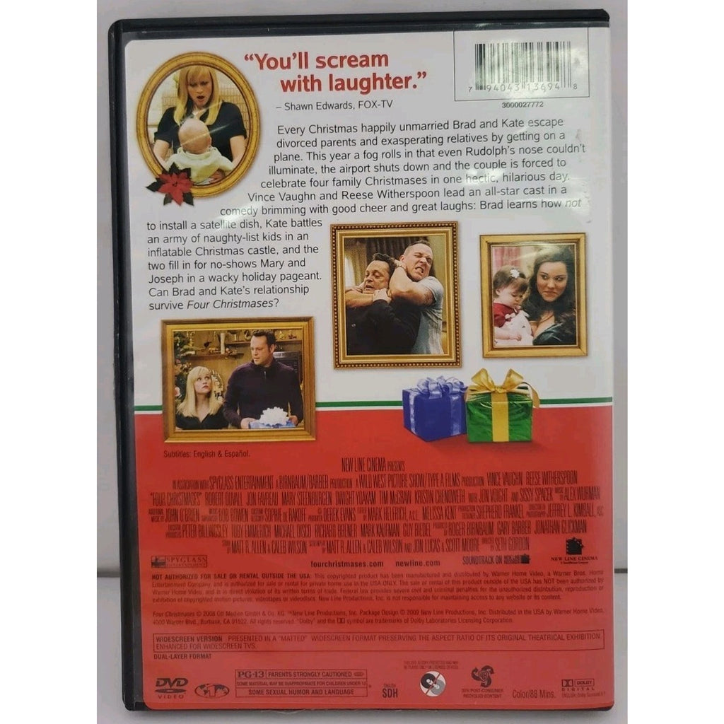 Four Christmases (DVD, 2008)