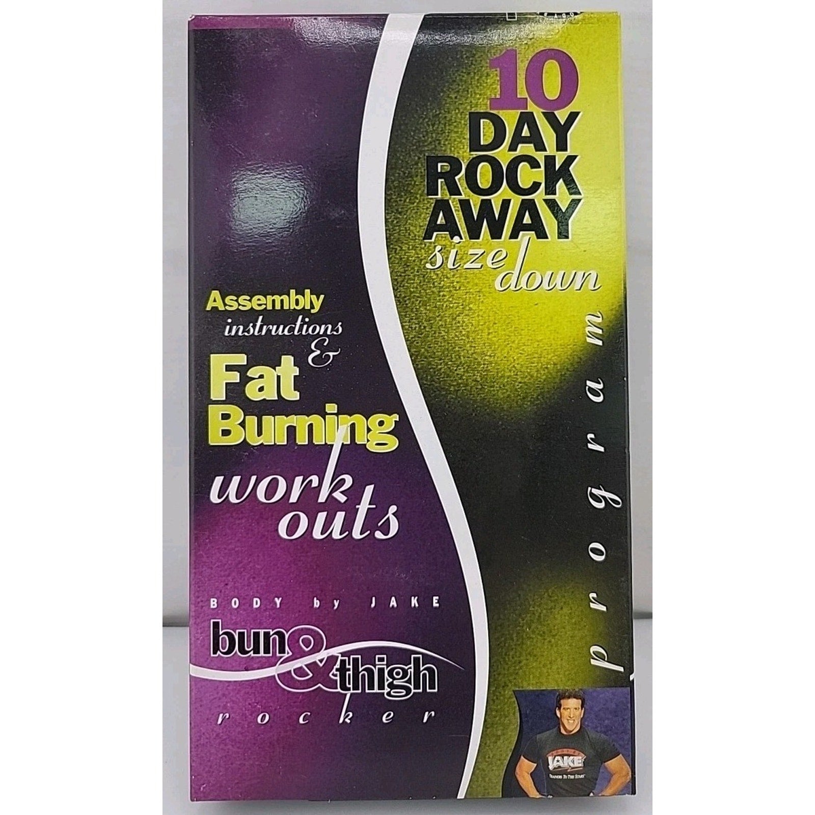 Body By Jake VHS Bun & Thigh Rocker 10 Day Rock Away Size Down