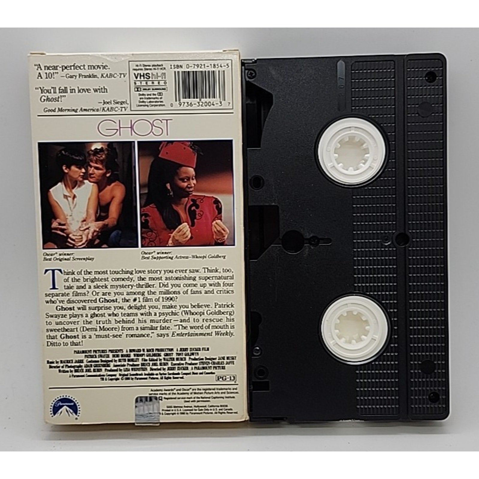 Ghost (VHS, 1990) White Barcode