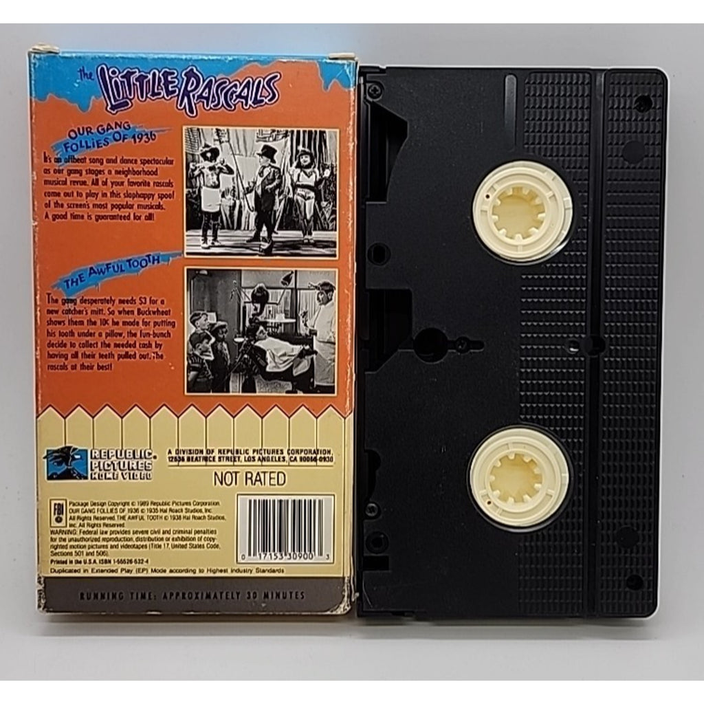 The Little Rascals Our Gang Follies Of 1936/ The Awful Tooth (VHS, 1991)