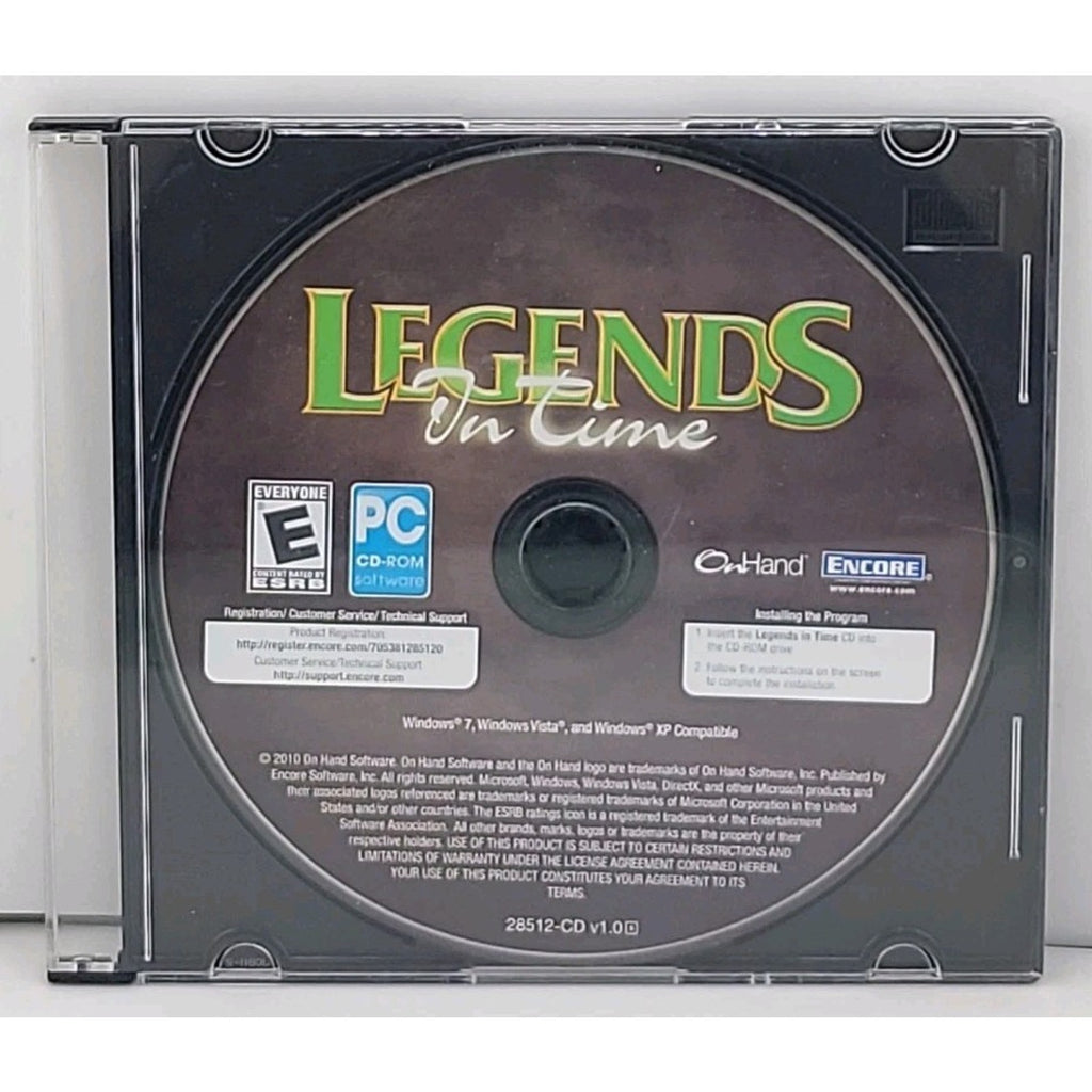 Legends in Time (PC, 2011) *Disc Only*