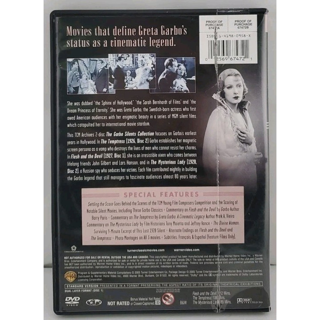 TCM Archives - Garbo Silents (DVD, 2005, 2-Disc Set)