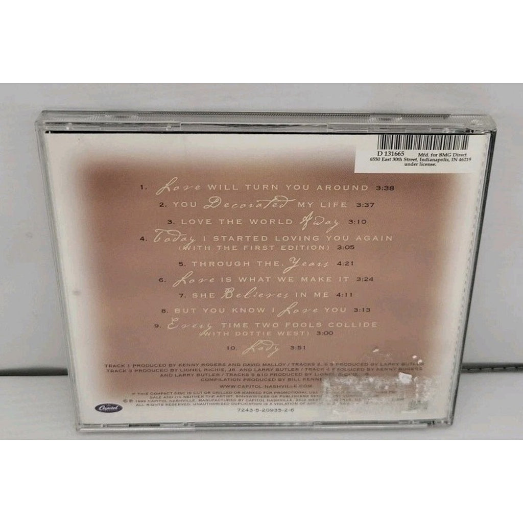 Love Songs by Kenny Rogers (CD, Jun-1999, Capitol)