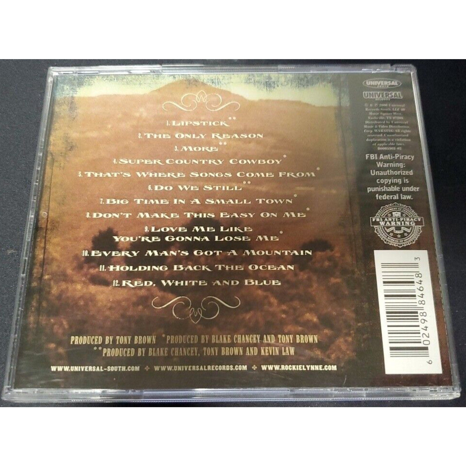 Rockie Lynne (2006, Universal South) Folk / Country Rock Music (CD)
