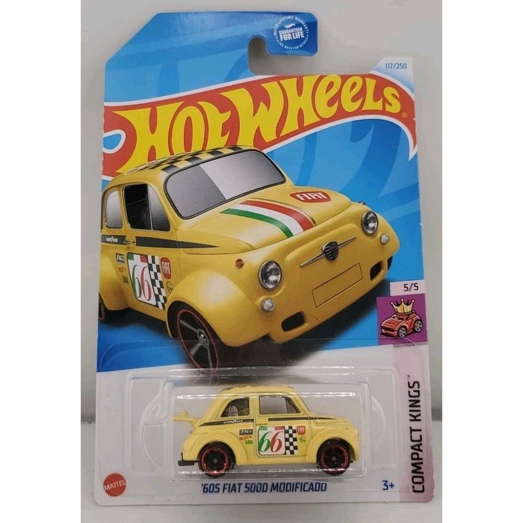 Hot Wheels '605 Fiat 5000 Modificado HTC20 Compact Kings Yellow